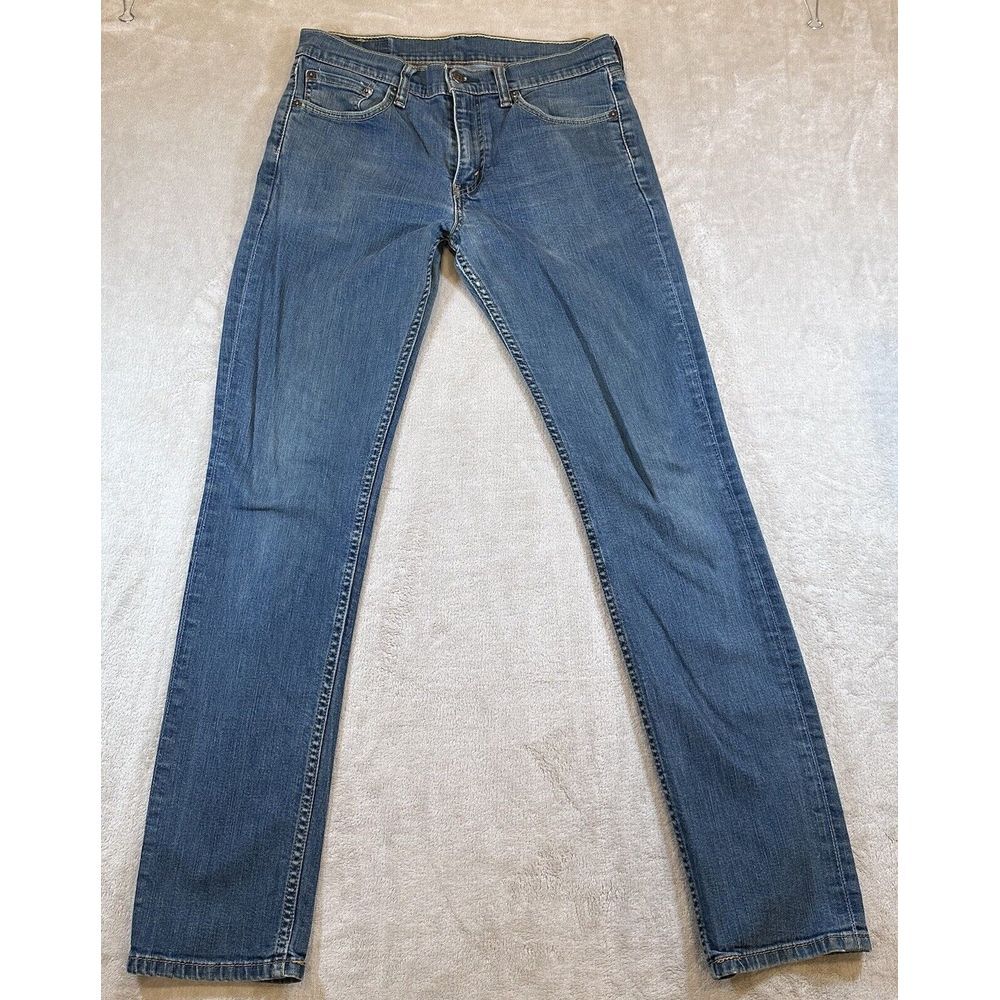 Levis Jeans Mens 32x31* Blue 511 Slim Straight American Stretch Dark Wash Denim